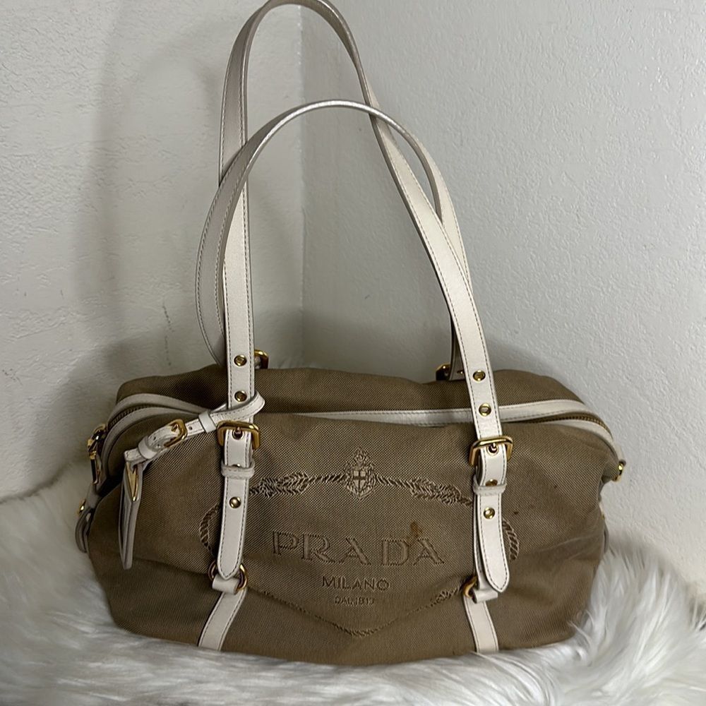 💯Authentic Prada Canapa Logo Handbag🍀 - Picture 12 of 17